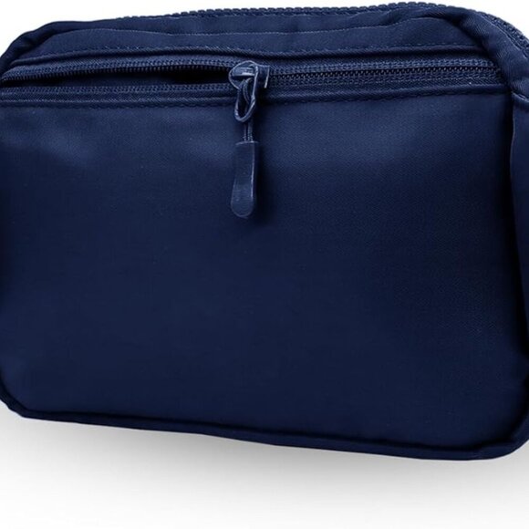 2L Water-Resistant Fanny Pack for Travel - Adjustable 55-Inch Strap, Dark Blue - Picture 2 of 6